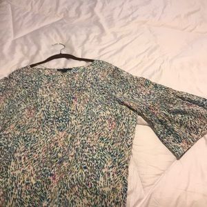 Ladies blouse with fan sleeve